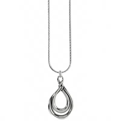 Brighton Women's Interlok Twist Convertible Necklace In Silver