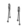 Brighton Women's Interlok Twist Double Post Drop Earrings In Silver In Multi