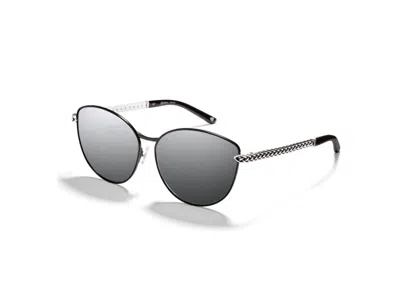 Brighton Women's Interlok Woven Sunglasses In Silver In Transparent