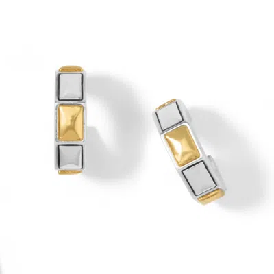 Brighton Women's Intrigue Regal Small Hoop Earrings In Silver/gold