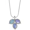 BRIGHTON WOMEN'S JULES PENDANT NECKLACE IN SILVER-BLUE