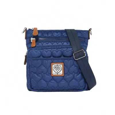 Brighton Women's Kallista Messenger Bag In Navy / Brown In Multi
