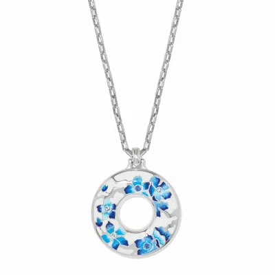 Brighton Women's Kyoto In Bloom Indigo Ring Necklace In Silver