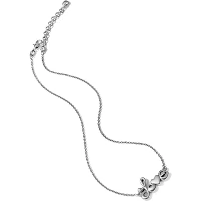 Brighton Women's Love Is All You Need Necklace In Silver