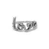 Brighton Women's Love Script Sparkle Ring In Silver In Silver