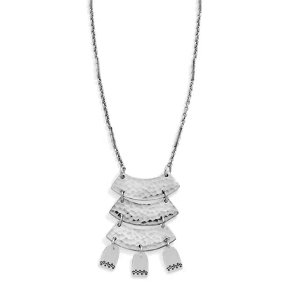 Brighton Women's Marrakesh Soleil Layered Necklace In Silver In Metallic