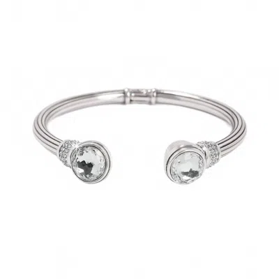 Brighton Women's Meridian Aurora Petite Hinge Bangle In Silver