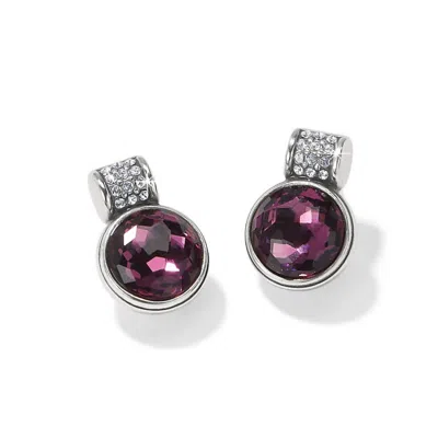 Brighton Women's Meridian Aurora Post Earrings In Amethyst In Silver