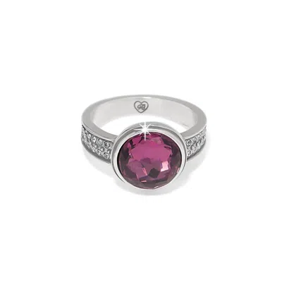 Brighton Women's Meridian Aurora Ring In Silver-amethyst