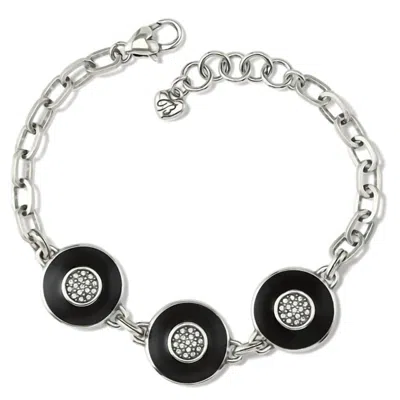 Brighton Women's Meridian Eclipse Disc Bracelet In Black In Silver