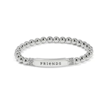 Brighton Women's Meridian Friends Stretch Bracelet In Silver