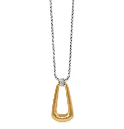 Brighton Women's Meridian Geo Breeze Pendant Necklace In Silver/gold In Multi