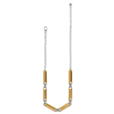 Brighton Women's Meridian Geo Collar Necklace In Gold In Pink