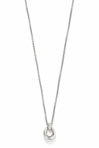 Brighton Women's Meridian Orbit Necklace In Silver In Metallic