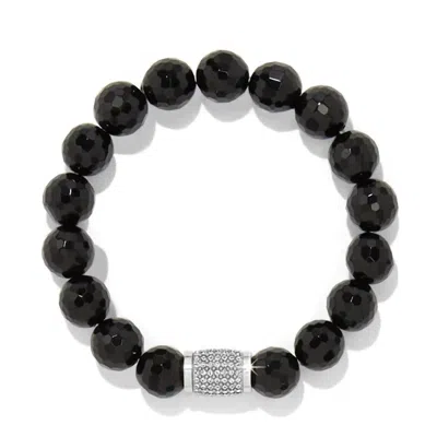 Brighton Women's Meridian Solis Bead Stretch Bracelet In Black