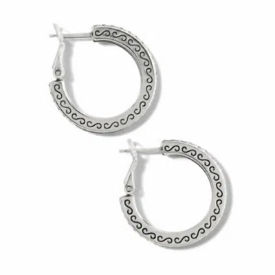 Brighton Women's Meridian Thin Small Hoop Earrings In Silver
