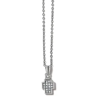 Brighton Women's Meridian Zenith Cross Necklace In Silver