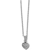Brighton Women's Meridian Zenith Heart Necklace In Silver In Silver