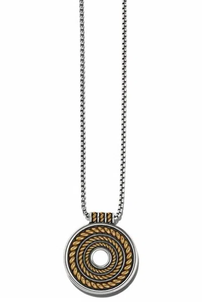 Brighton Women's Monete Ring Necklace In Silver Gold In Brown