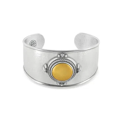 Brighton Women's Monete Wide Cuff Bracelet In Silver