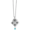 Brighton Women's Mosaic Tile Necklace In Silver-turquoise