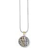 Brighton Women's Neptune's Rings Woven Round Necklace In Silver-gold
