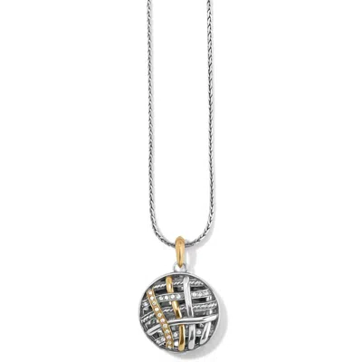 Brighton Women's Neptune's Rings Woven Round Necklace In Silver-gold