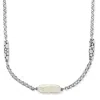 Brighton Women's Pebble Pearl Double Link Necklace In Silver-pearl