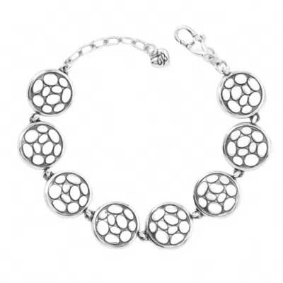 Brighton Women's Pebble Round Link Bracelet In Silver