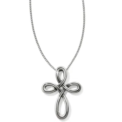 Brighton Women's Petite Cross Necklace In Silver