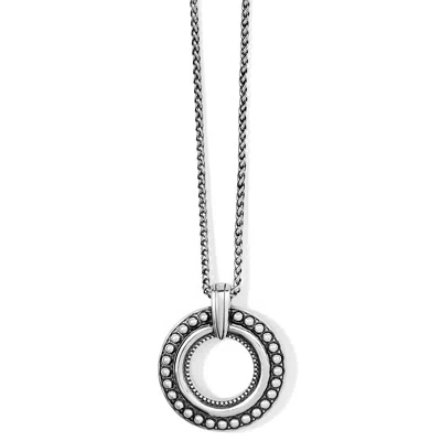Brighton Women's Pretty Tough Bold Ring Dot Necklace In Silver