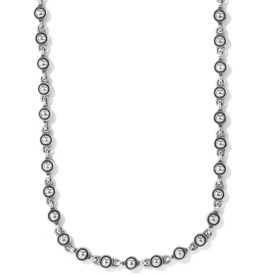Brighton Women's Pretty Tough Dots Short Necklace In Silver In Multi