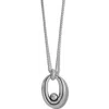 Brighton Women's Pretty Tough Groove Necklace In Silver In Silver