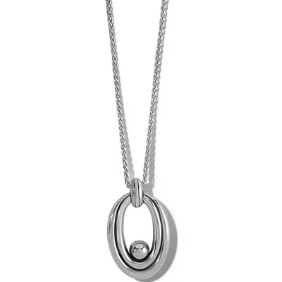 Brighton Women's Pretty Tough Groove Necklace In Silver