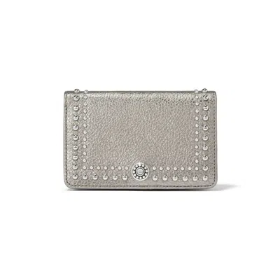 Brighton Women's Pretty Tough Stud Medium Wallet In Silver