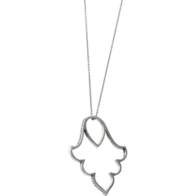 Brighton Women's Salma Long Necklace In Silver In Metallic