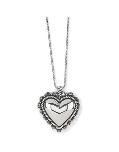 Brighton Women's Sonora Bold Heart Necklace In Silver