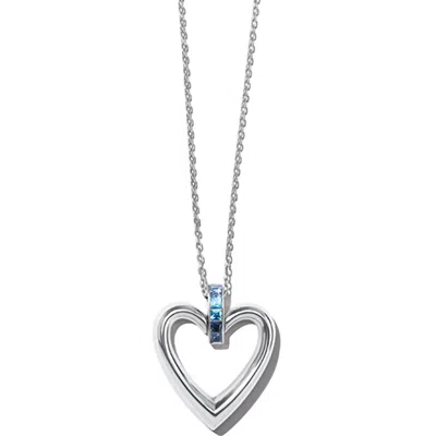 Brighton Women's Spectrum Open Heart Necklace In Silver