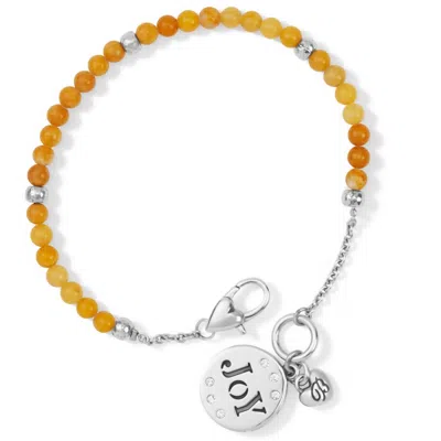 Brighton Women's Sweet Reflections Joy Bracelet In Silver-yellow