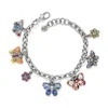 Brighton Women's Sydney Flutter Charm Bracelet In Silver Plated In Multi