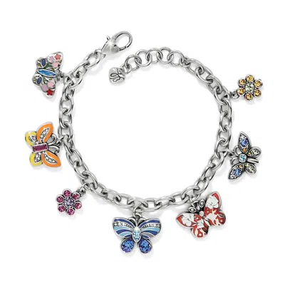 Brighton Women's Sydney Flutter Charm Bracelet In Silver Plated In Multi