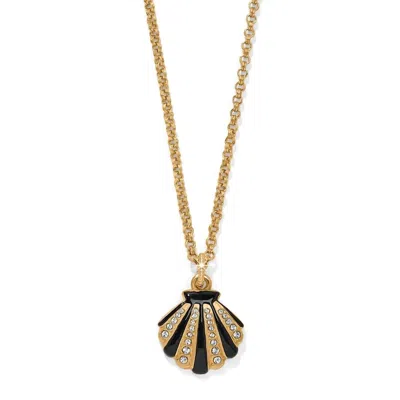 Brighton Women's Twilight Waters Shell Necklace In Gold Black