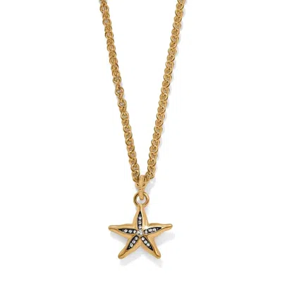 Brighton Women's Twilight Waters Starfish Necklace In Gold Black