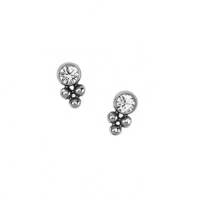 Brighton Women's Twinkle Granulation Post Earrings In Silver