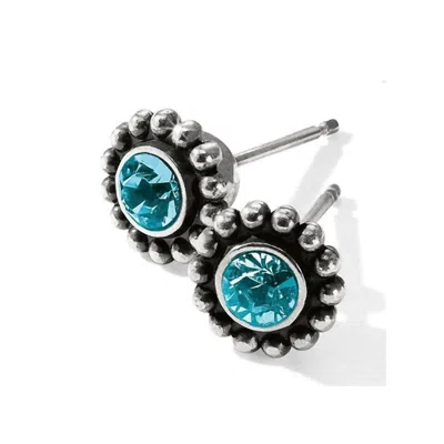 Brighton Women's Twinkle Mini Post Zircon Earrings In Blue In Neutral