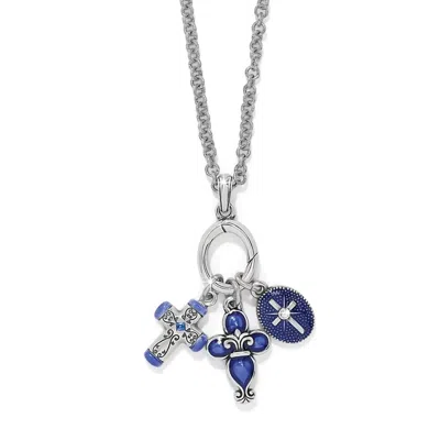 Brighton Women's Unity Cross Necklace In Silver Blue