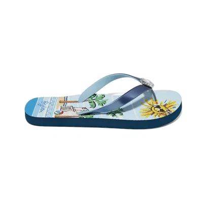 Brighton Women's Vacay Flip Flops In Navy In Blue