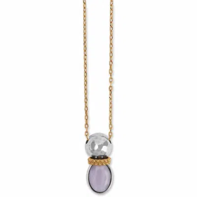 Brighton Women's Venus Necklace In Gold-lilac In Multi