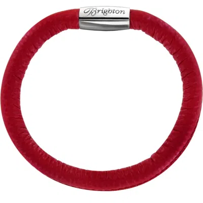 Brighton Women's Woodstock Leather Bangle Bracelet In Hot Pink
