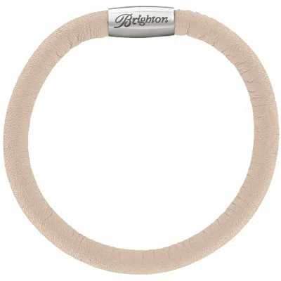 Brighton Women's Woodstock Leather Bangle Bracelet In Stone In Brown